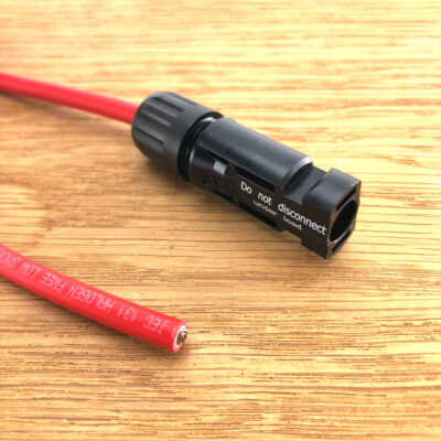 Kabelverloop Rood 6mm² MC4-Open draadeind Male
