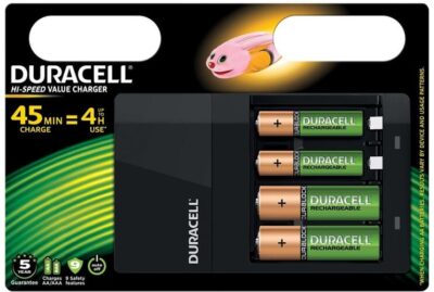 CEF14 Batterijlader inclusief batterijen