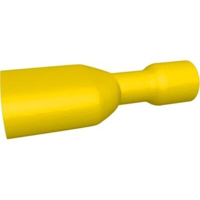 Kabelschoen/ Vlaksteker Geïsoleerd Vrouwelijk Geel 4-6mm2 - 6,3 x 0,8 mm