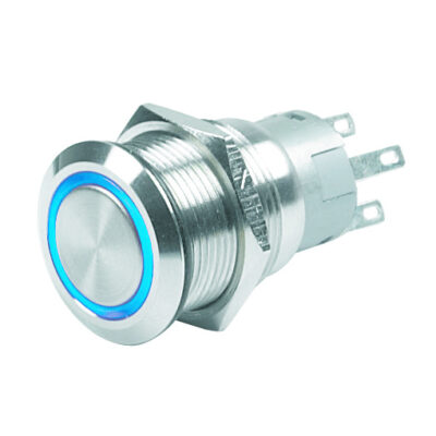 Drukknop voor CZone kort (AAN)/UIT, blauwe LED