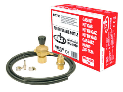 Aansluitset/ Gas Kit voor navulbare gasfles Mig-Mag/ Tig