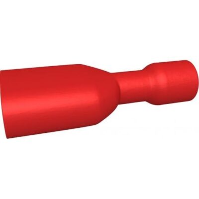 Kabelschoen/ Vlaksteker Geïsoleerd Vrouwelijk Rood 0,5-1,5mm2 - 6,3 x 0,8 mm