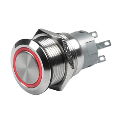 Drukknop voor CZone kort (AAN)/UIT, rode LED