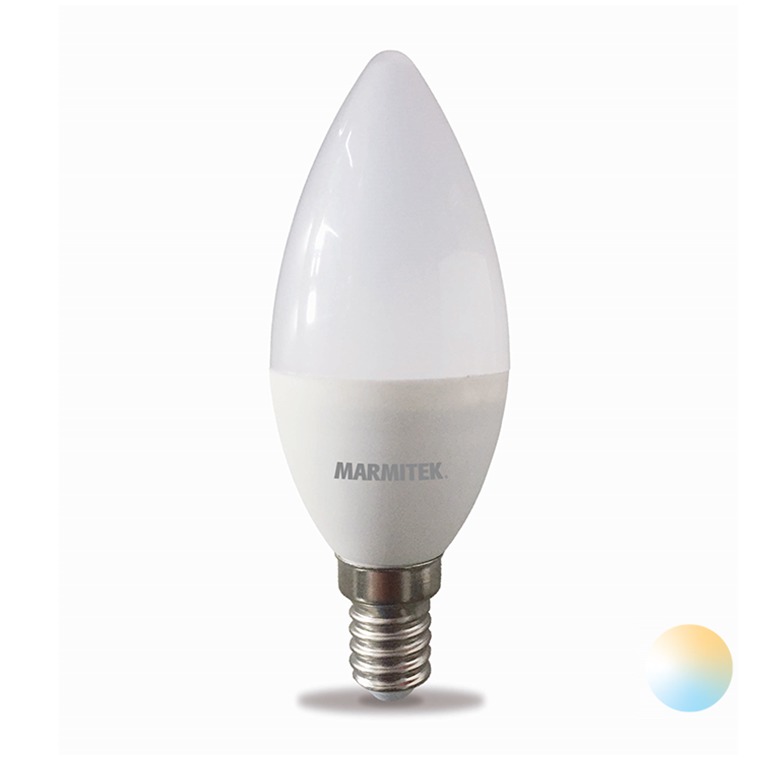 Marmitek GLOW SE – Smart Wi-Fi LED bulb – E14 | 380 lumen | 4.5 W = 35 W Smartverlichting Wit