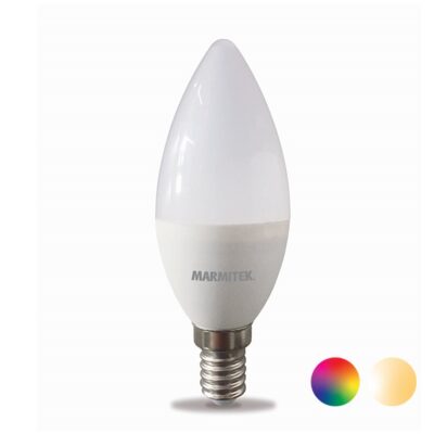 Marmitek GLOW SO - Smart Wi-Fi LED bulb color - E14 | 380 lumen | 4.5 W = 35 W Smartverlichting Wit