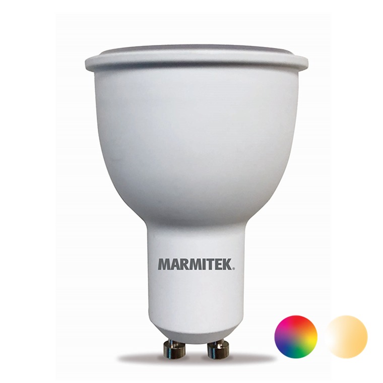 Marmitek GLOW XSO – Smart Wi-Fi LED bulb color – GU10 | 380 lumen | 4.5 W = 35 W Smartverlichting Wit