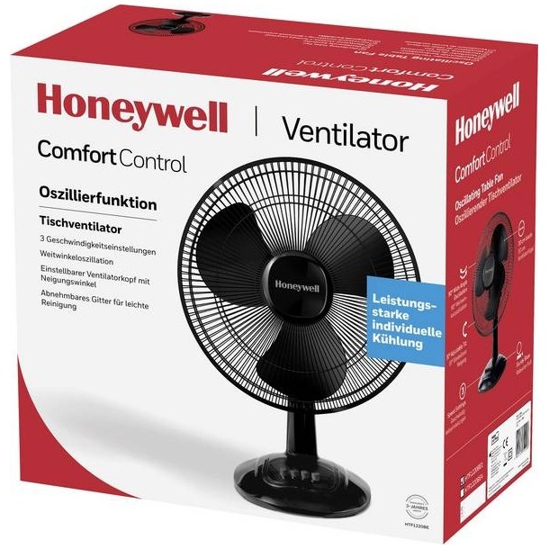 Honeywell HTF1220BE4 Tafelventilator Zwart