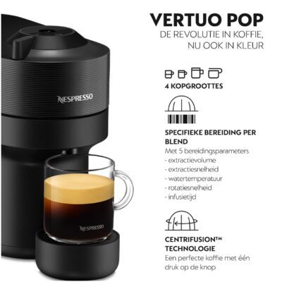 Magimix Nespresso Vertuo Pop + Aeroccino 11730NL Nespresso Zwart