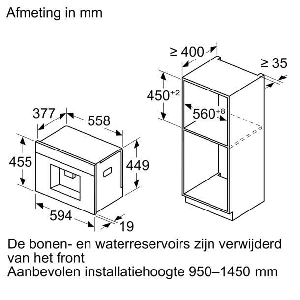 Bosch CTL7181B0 Bonen machine Zwart