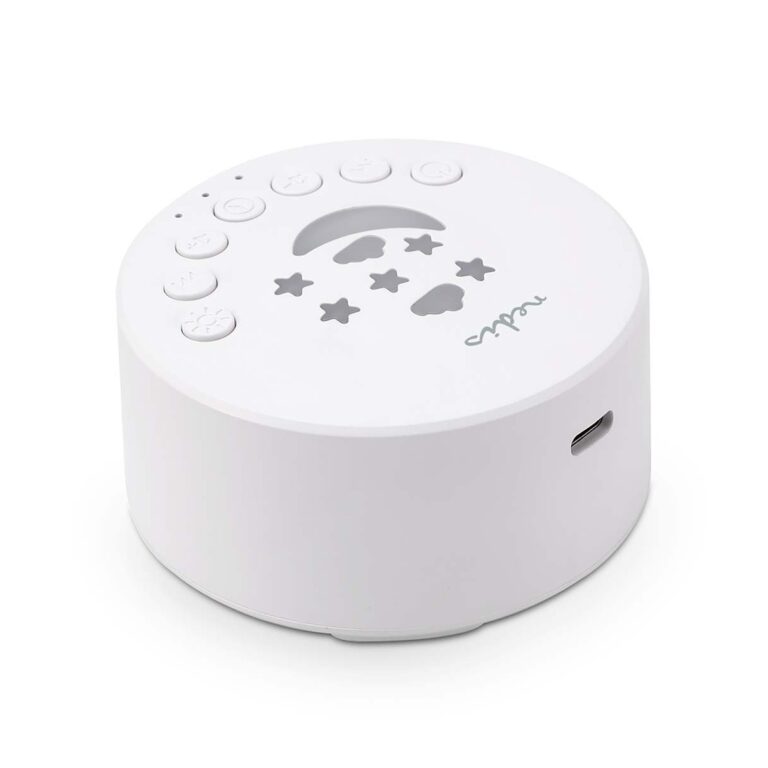 Nedis White Noise Machine | 18 Sound Options | 1 W | Maximale batterijduur: 18 uur | Dimbaar Licht | Tijds Smart home accessoire Wit