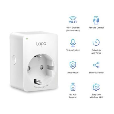 Tapo P100 Mini Smart Wifi-stopcontact Schakelaar Wit