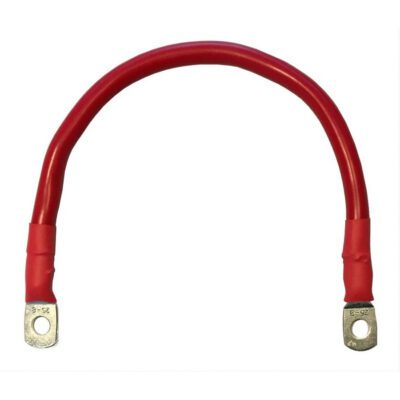 Accukabel verloop 70mm&sup2; 30cm M12-M12 Rood
