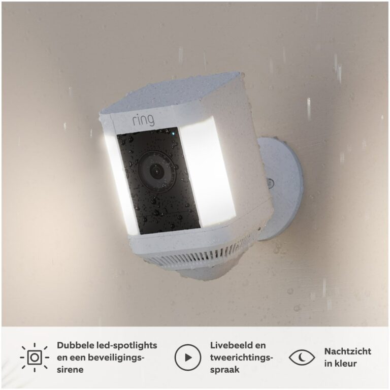 Ring Spotlight Cam Plus Battery IP-camera Wit