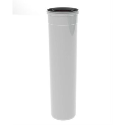 Burgerhout TwinSafe rookgaspijp 60/100mm concentrisch PP - 1000mm - wit
