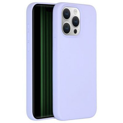 Accezz Liquid Silicone Backcover met MagSafe iPhone 15 Pro Max Telefoonhoesje Paars