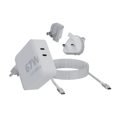 Xtorm GaN-Ultra Travel Charger 67W USB-C PD incl. Cable Oplader Wit