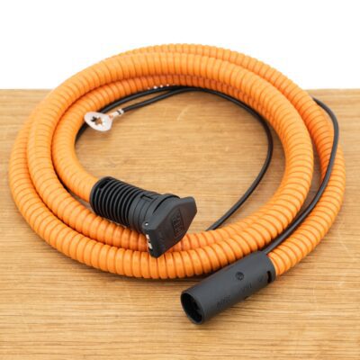 MiniPlug Chassisdeel Inletkabel 1 meter Oranje