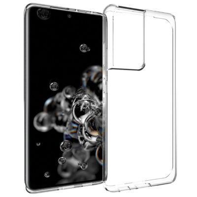 Accezz Clear Backcover Samsung Galaxy S21 Ultra Telefoonhoesje Transparant