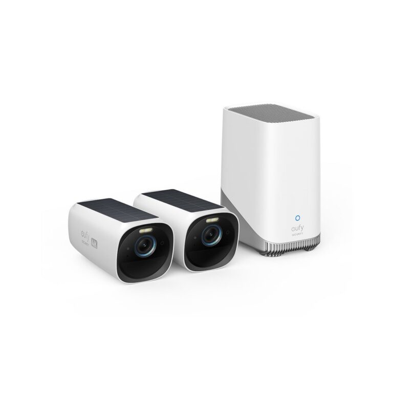 Eufy EufyCam 3 Duo Pack + HomeBase 3 IP-camera Zwart Eufy EufyCam 3 Duo Pack + HomeBase 3 IP-camera Zwart
