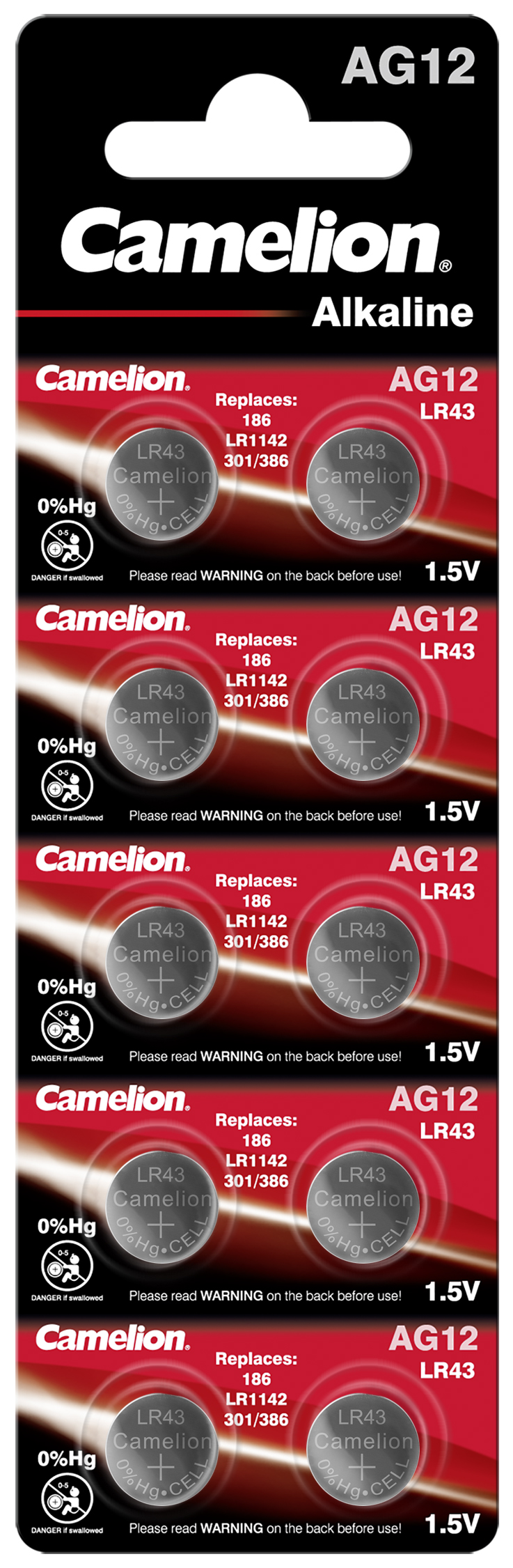 camelion-ag12-lr43-10x